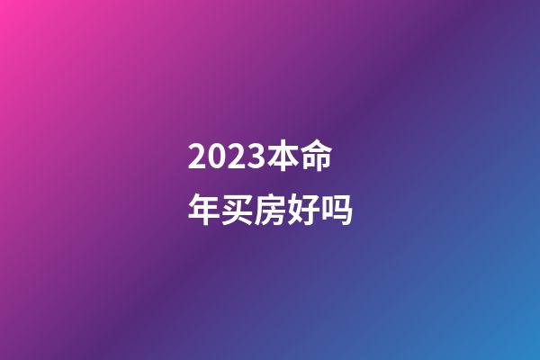 2023本命年买房好吗