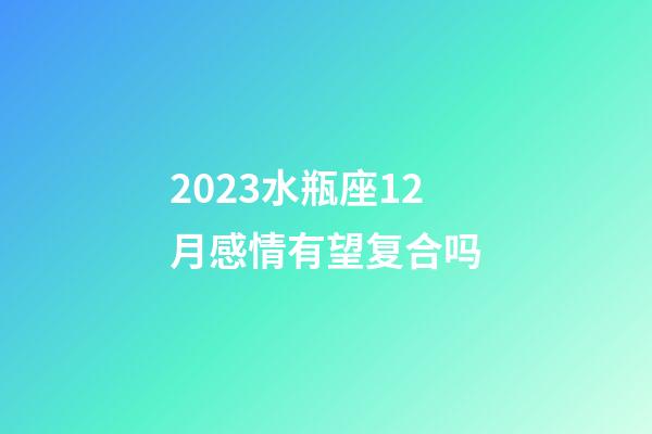 2023水瓶座12月感情有望复合吗-第1张-星座运势-玄机派