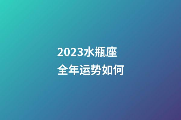 2023水瓶座全年运势如何-第1张-星座运势-玄机派