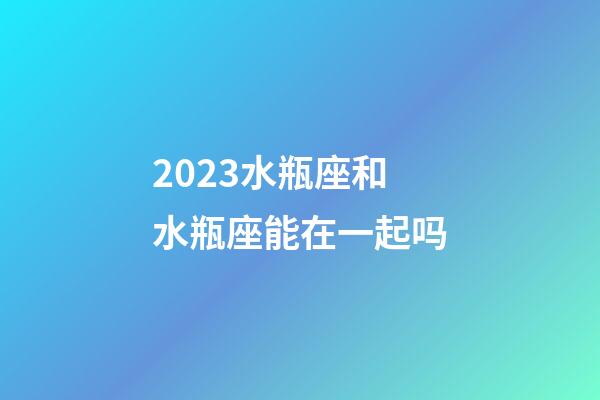 2023水瓶座和水瓶座能在一起吗-第1张-星座运势-玄机派
