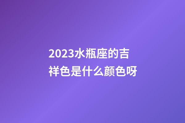 2023水瓶座的吉祥色是什么颜色呀-第1张-星座运势-玄机派