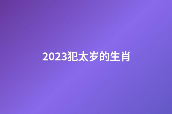 2023犯太岁的生肖