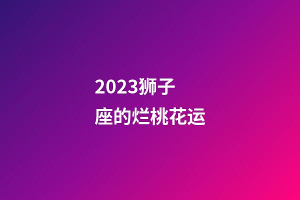 2023狮子座的烂桃花运-第1张-星座运势-玄机派
