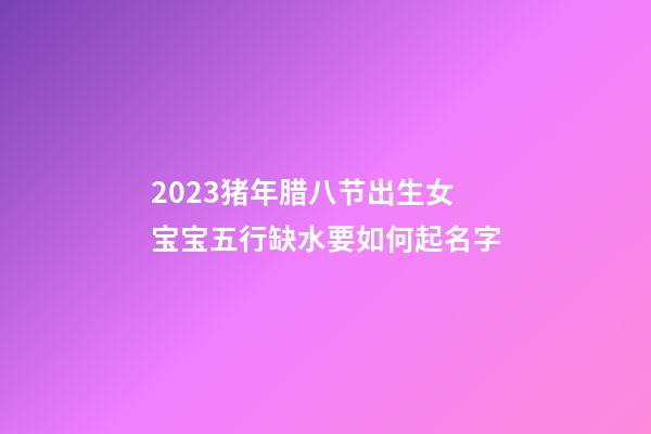 2023猪年腊八节出生女宝宝五行缺水要如何起名字
