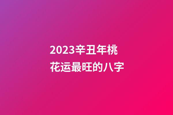 2023辛丑年桃花运最旺的八字