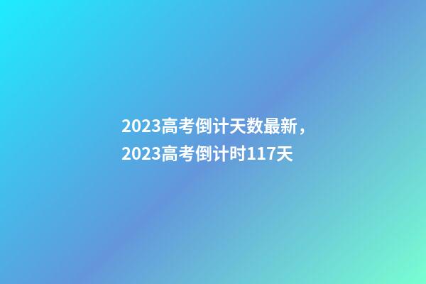 2023高考倒计天数最新，2023高考倒计时117天-第1张-观点-玄机派