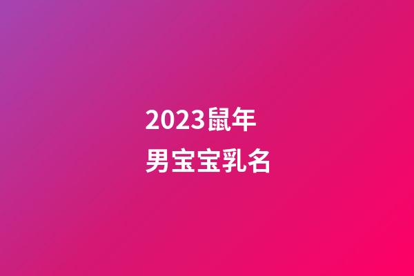 2023鼠年男宝宝乳名
