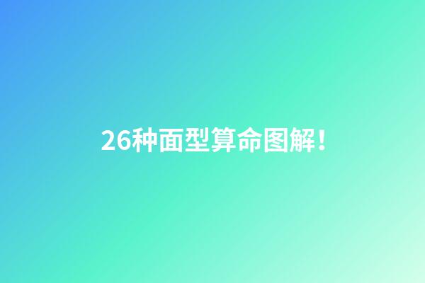 26种面型算命图解！