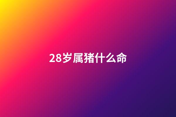 28岁属猪什么命(你今年多大了,生肖属啥的,属虎的人今年运气一定很差吗)-第1张-观点-玄机派