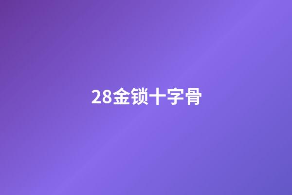 28.金锁十字骨