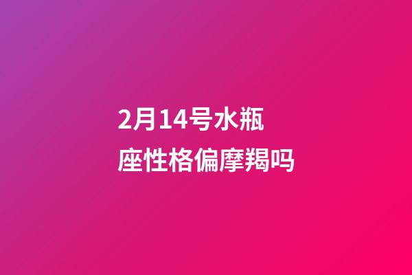 2月14号水瓶座性格偏摩羯吗-第1张-星座运势-玄机派