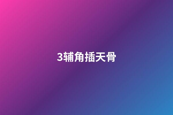 3.辅角插天骨