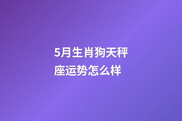 5月生肖狗天秤座运势怎么样-第1张-星座运势-玄机派