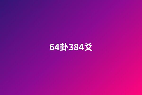 64卦384爻