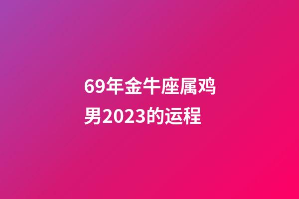 69年金牛座属鸡男2023的运程-第1张-星座运势-玄机派