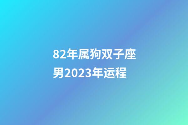 82年属狗双子座男2023年运程-第1张-星座运势-玄机派