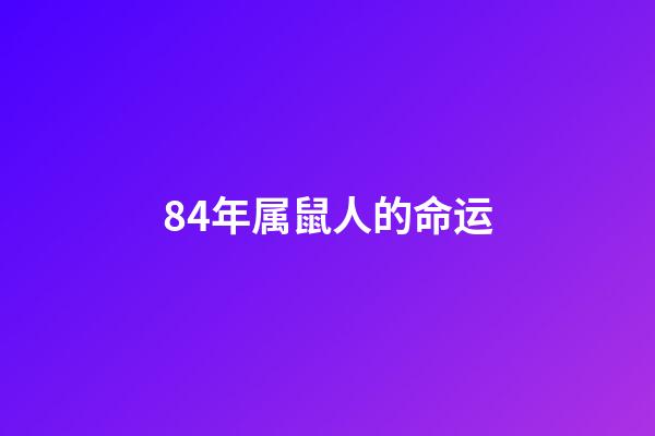 84年属鼠人的命运(属鼠人：无论如何都要感谢这位贵人，这是你一生的贵人)-第1张-观点-玄机派