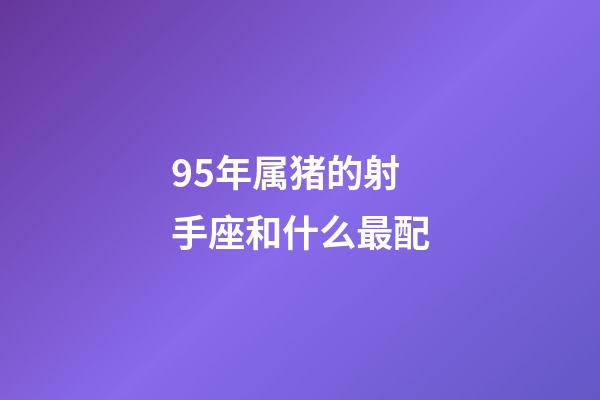 95年属猪的射手座和什么最配-第1张-星座运势-玄机派