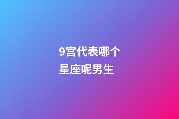 9宫代表哪个星座呢男生-第1张-星座运势-玄机派