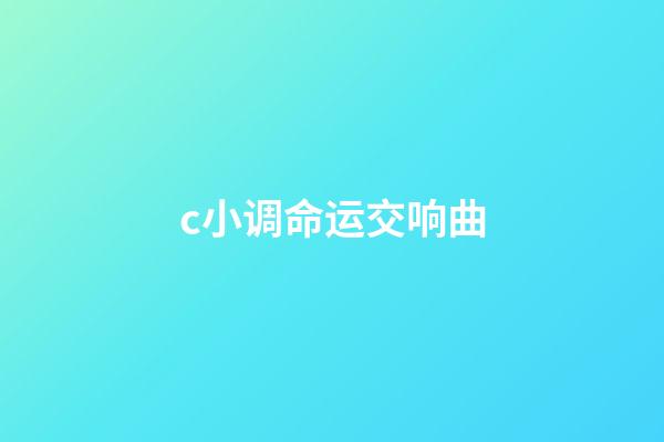 c小调命运交响曲(成都交响乐团2022音乐季《命运》今晚上演)-第1张-观点-玄机派