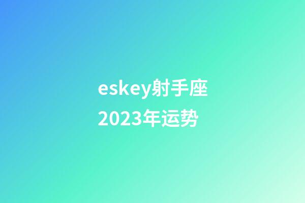 eskey射手座2023年运势-第1张-星座运势-玄机派