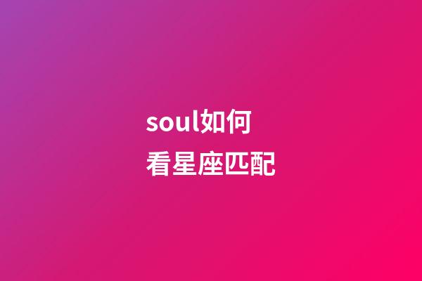 soul如何看星座匹配-第1张-星座运势-玄机派