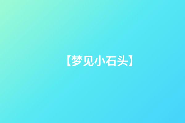 【梦见小石头】
