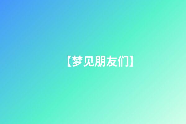 【梦见朋友们】