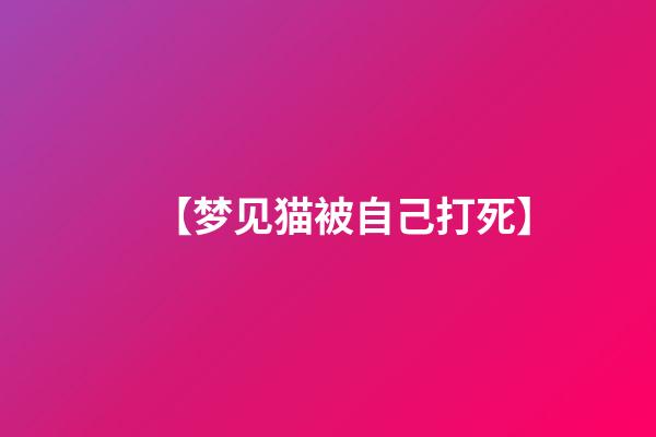 【梦见猫被自己打死】