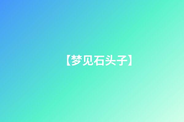 【梦见石头子】
