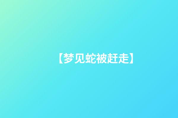 【梦见蛇被赶走】