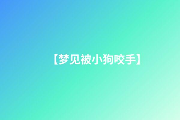 【梦见被小狗咬手】