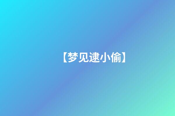 【梦见逮小偷】