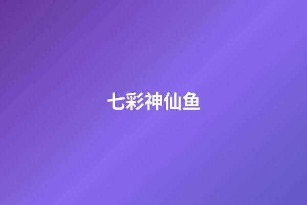 七彩神仙鱼