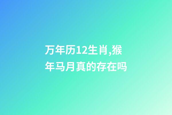 万年历12生肖,猴年马月真的存在吗-第1张-观点-玄机派