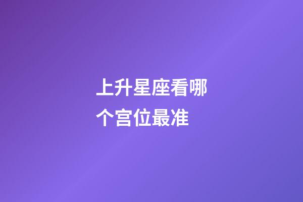 上升星座看哪个宫位最准-第1张-星座运势-玄机派