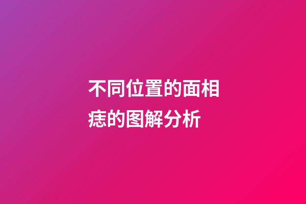 不同位置的面相痣的图解分析