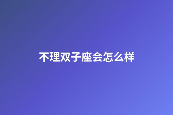 不理双子座会怎么样-第1张-星座运势-玄机派
