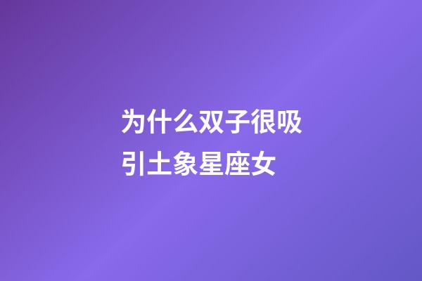 为什么双子很吸引土象星座女-第1张-星座运势-玄机派