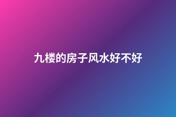 九楼的房子风水好不好