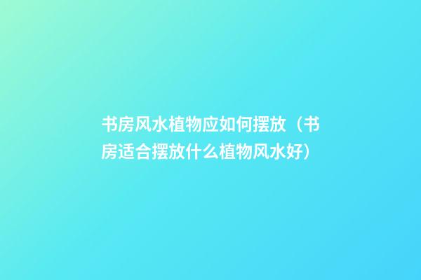 书房风水植物应如何摆放（书房适合摆放什么植物风水好）
