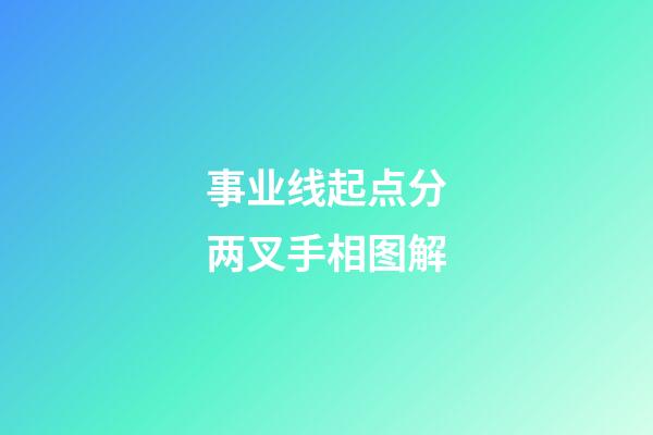 事业线起点分两叉手相图解