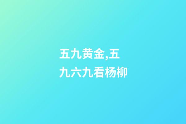 五九黄金,五九六九看杨柳-第1张-观点-玄机派