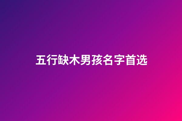 五行缺木男孩名字首选(五行缺木男孩名字首选带明字好吗)-第1张-男孩起名-玄机派