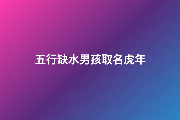五行缺水男孩取名虎年(2023年五行缺水男孩取名)-第1张-男孩起名-玄机派