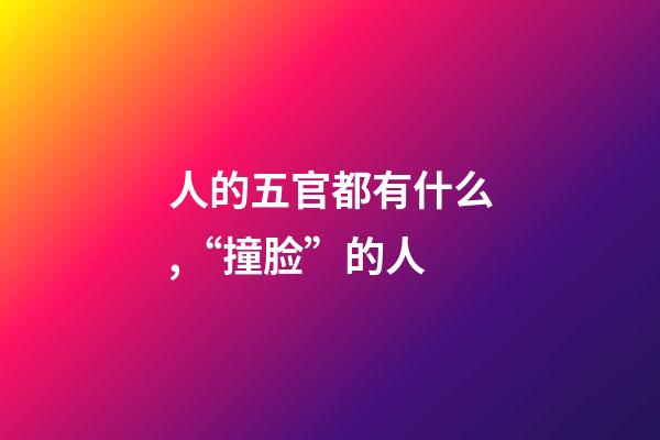人的五官都有什么,“撞脸”的人-第1张-观点-玄机派