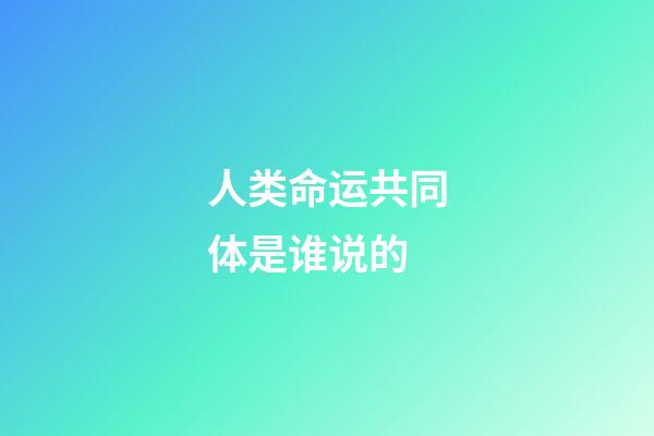 人类命运共同体是谁说的(人类命运共同体理念连续六年写入联大外空决议,赵立坚:体现时代潮流人心向背)-第1张-观点-玄机派