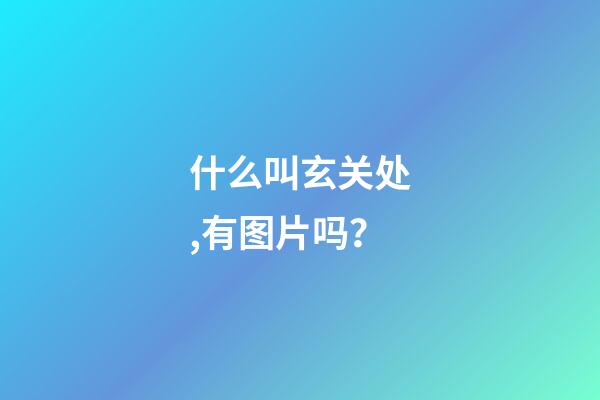 什么叫玄关处,有图片吗？