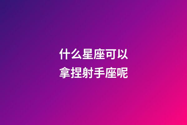 什么星座可以拿捏射手座呢-第1张-星座运势-玄机派