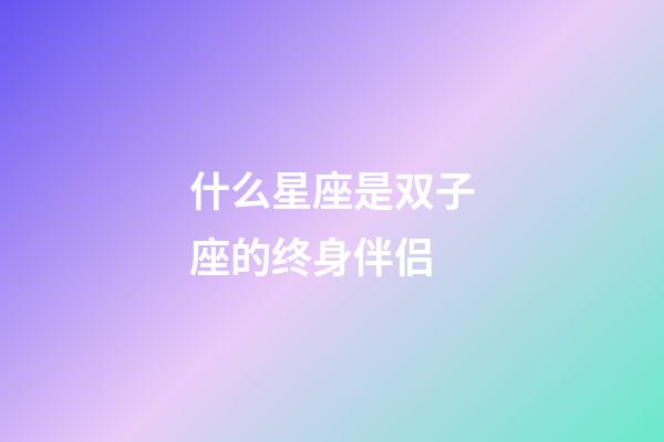 什么星座是双子座的终身伴侣-第1张-星座运势-玄机派